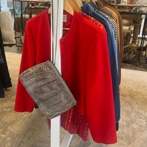 Pendleton Red Wool cropped jacket